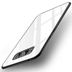 Carcasa Bumper Funda Silicona Espejo para Samsung Galaxy S8 Blanco