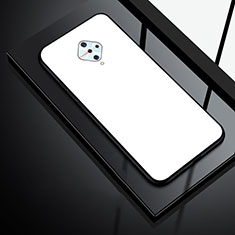 Carcasa Bumper Funda Silicona Espejo para Vivo X50 Lite Blanco