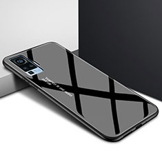 Carcasa Bumper Funda Silicona Espejo para Vivo X50 Pro 5G Negro