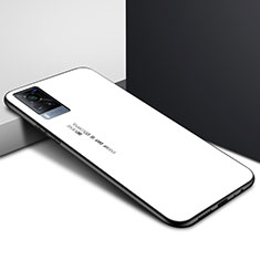 Carcasa Bumper Funda Silicona Espejo para Vivo X60 5G Blanco