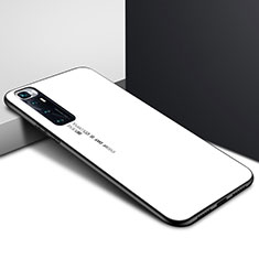 Carcasa Bumper Funda Silicona Espejo para Xiaomi Mi 10 Ultra Blanco