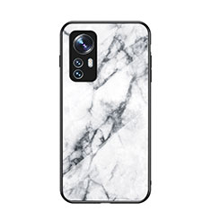 Carcasa Bumper Funda Silicona Espejo para Xiaomi Mi 12X 5G Blanco