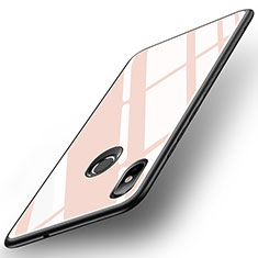 Carcasa Bumper Funda Silicona Espejo para Xiaomi Mi 8 Oro Rosa