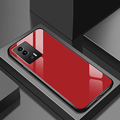 Carcasa Bumper Funda Silicona Espejo para Xiaomi Poco F5 Pro 5G Rojo