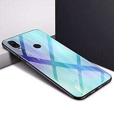 Carcasa Bumper Funda Silicona Espejo para Xiaomi Redmi 7 Azul Cielo