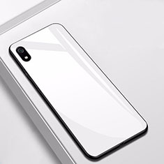 Carcasa Bumper Funda Silicona Espejo para Xiaomi Redmi 7A Blanco