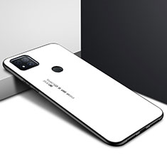 Carcasa Bumper Funda Silicona Espejo para Xiaomi Redmi 9 India Blanco