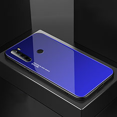 Carcasa Bumper Funda Silicona Espejo para Xiaomi Redmi Note 8 Azul