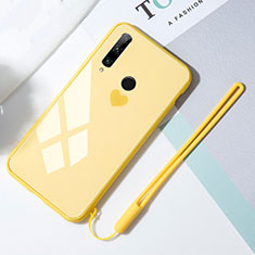 Carcasa Bumper Funda Silicona Espejo T01 para Huawei Honor 20 Lite Amarillo