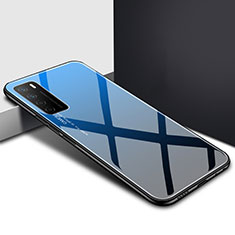 Carcasa Bumper Funda Silicona Espejo T01 para Huawei Honor Play4 5G Azul