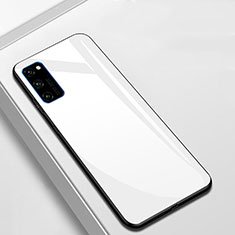 Carcasa Bumper Funda Silicona Espejo T01 para Huawei Honor V30 5G Blanco