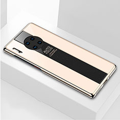 Carcasa Bumper Funda Silicona Espejo T01 para Huawei Mate 30 5G Oro