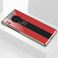 Carcasa Bumper Funda Silicona Espejo T01 para Huawei Mate 30 Pro 5G Rojo