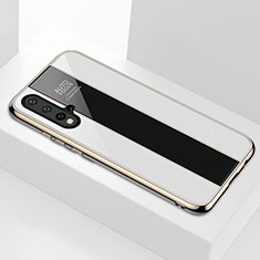 Carcasa Bumper Funda Silicona Espejo T01 para Huawei Nova 5 Blanco