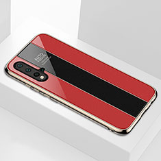 Carcasa Bumper Funda Silicona Espejo T01 para Huawei Nova 5 Pro Rojo