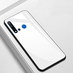 Carcasa Bumper Funda Silicona Espejo T01 para Huawei Nova 5i Blanco