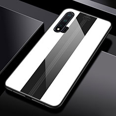 Carcasa Bumper Funda Silicona Espejo T01 para Huawei Nova 6 5G Blanco