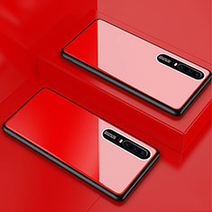 Carcasa Bumper Funda Silicona Espejo T01 para Huawei P30 Rojo