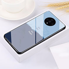 Carcasa Bumper Funda Silicona Espejo T01 para OnePlus 7T Azul