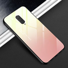 Carcasa Bumper Funda Silicona Espejo T01 para OnePlus 8 Amarillo