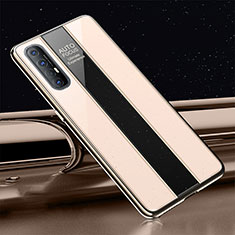 Carcasa Bumper Funda Silicona Espejo T01 para Oppo Find X2 Neo Oro