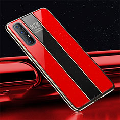 Carcasa Bumper Funda Silicona Espejo T01 para Oppo Find X2 Neo Rojo