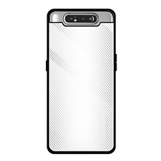 Carcasa Bumper Funda Silicona Espejo T01 para Samsung Galaxy A90 4G Blanco
