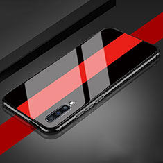 Carcasa Bumper Funda Silicona Espejo T01 para Samsung Galaxy A90 5G Rojo