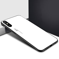 Carcasa Bumper Funda Silicona Espejo T01 para Xiaomi Redmi 9A Blanco