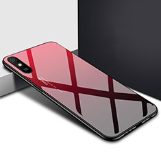 Carcasa Bumper Funda Silicona Espejo T01 para Xiaomi Redmi 9A Rojo