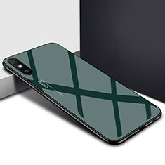 Carcasa Bumper Funda Silicona Espejo T01 para Xiaomi Redmi 9AT Verde Noche