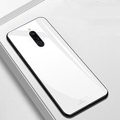 Carcasa Bumper Funda Silicona Espejo T01 para Xiaomi Redmi Note 8 Blanco