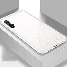 Carcasa Bumper Funda Silicona Espejo T02 para Huawei Honor 20S Blanco