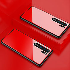 Carcasa Bumper Funda Silicona Espejo T02 para Huawei P30 Pro New Edition Rojo