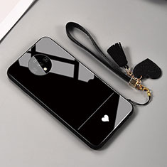 Carcasa Bumper Funda Silicona Espejo T02 para OnePlus 7T Negro
