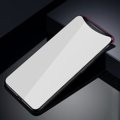 Carcasa Bumper Funda Silicona Espejo T02 para Oppo Find X Super Flash Edition Blanco