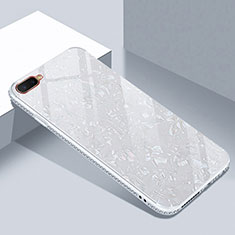 Carcasa Bumper Funda Silicona Espejo T02 para Oppo K1 Blanco