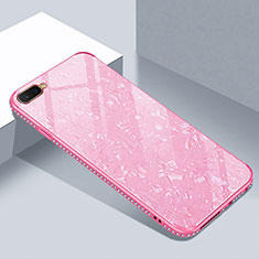 Carcasa Bumper Funda Silicona Espejo T02 para Oppo R15X Rosa