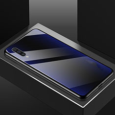 Carcasa Bumper Funda Silicona Espejo T02 para Samsung Galaxy A70 Azul
