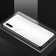 Carcasa Bumper Funda Silicona Espejo T02 para Samsung Galaxy A70 Blanco