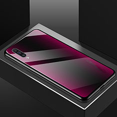 Carcasa Bumper Funda Silicona Espejo T02 para Samsung Galaxy A90 5G Morado