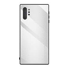 Carcasa Bumper Funda Silicona Espejo T02 para Samsung Galaxy Note 10 Plus 5G Blanco