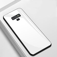 Carcasa Bumper Funda Silicona Espejo T02 para Samsung Galaxy Note 9 Blanco