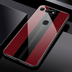 Carcasa Bumper Funda Silicona Espejo T03 para Huawei Honor View 20 Rojo
