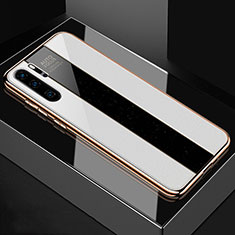 Carcasa Bumper Funda Silicona Espejo T03 para Huawei P30 Pro Blanco