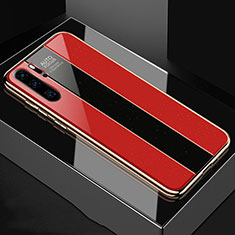Carcasa Bumper Funda Silicona Espejo T03 para Huawei P30 Pro New Edition Rojo