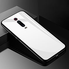 Carcasa Bumper Funda Silicona Espejo T03 para Xiaomi Redmi K20 Blanco