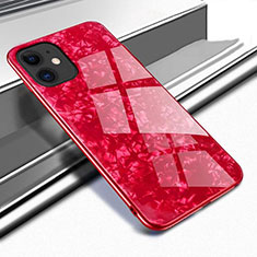 Carcasa Bumper Funda Silicona Espejo T04 para Apple iPhone 11 Rojo