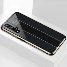 Carcasa Bumper Funda Silicona Espejo T04 para Huawei Nova 5T Negro