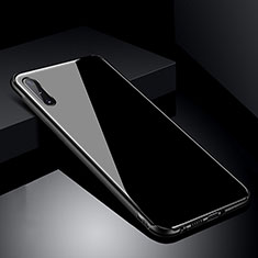 Carcasa Bumper Funda Silicona Espejo T04 para Samsung Galaxy A90 5G Negro